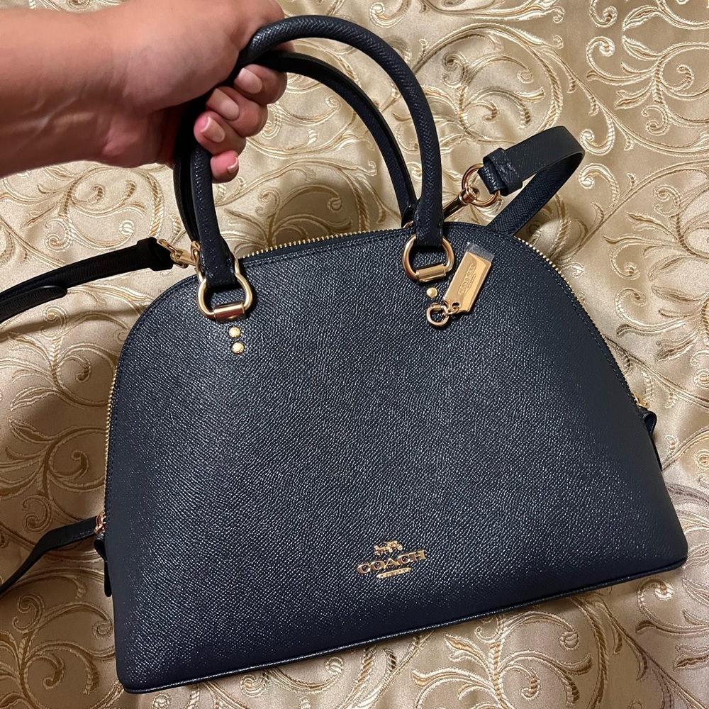 Coach navy blue crossbody